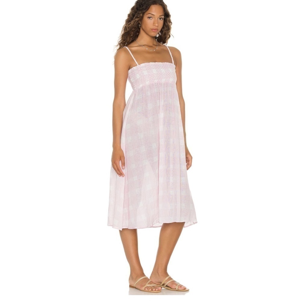 Solid and Striped The Willow Skirt Dress Linen Gauze Gingham Size Large NWT